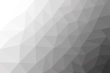 Gray and white low Poly Pattern. textured triangle shapes