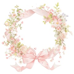 Coquette frame blossom dessert wedding.