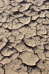 Wall texture soil dry crack pattern of drought lack of water of nature brown old broken background