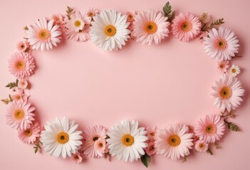 frame of flowers