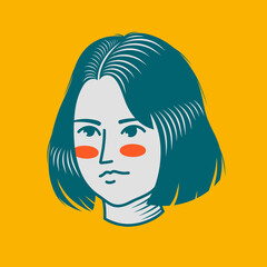 Character design avatar flat minimalist 16