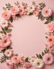 frame of roses