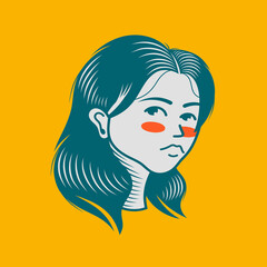 Character design avatar flat minimalist 17