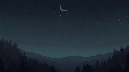 sky with stars, ai generated