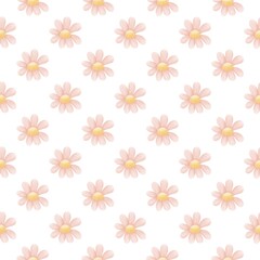 seamless pattern flower element.