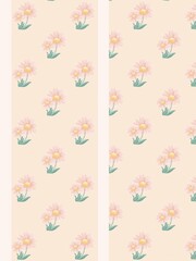 seamless pattern flower element.