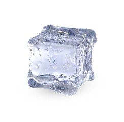 ice cube isolated on the white background