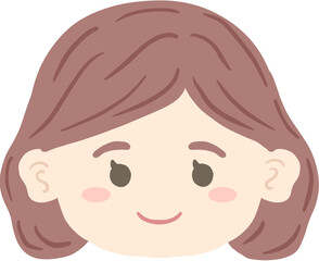 Woman with a smile on her face, person with smile.