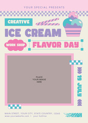 Ice Cream Workshop Flyer