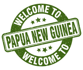 Welcome to Papua New Guinea stamp. Papua New Guinea round sign