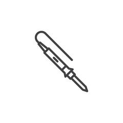 Soldering Iron line icon