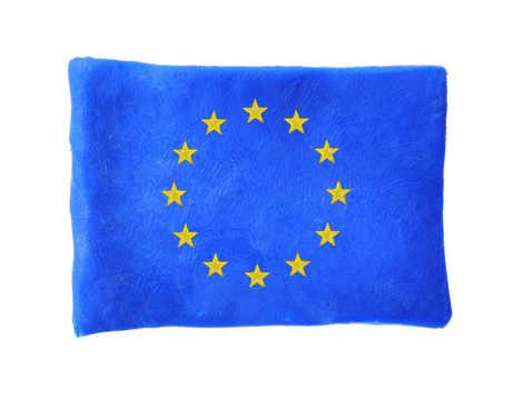 Flag of european union isolated