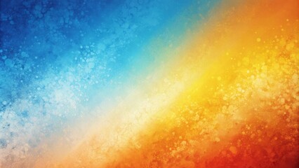 Vibrant abstract gradient background featuring grainy, textured orange, blue, yellow, and white hues, perfect for modern banner, poster, or header design.