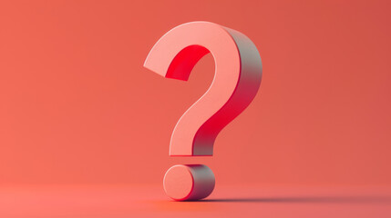 a 3d question mark, illustration design
