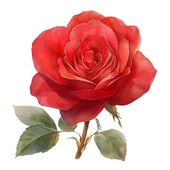 rose element isolated on white background.