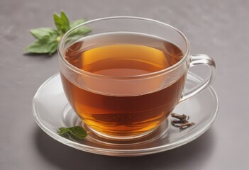 cup of tea with mint