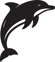 A Dolphin silhouette vector illustration 