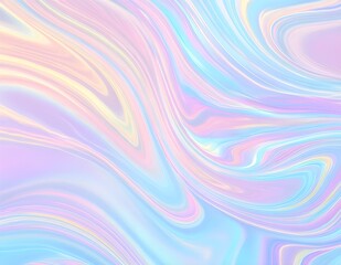 Holographic abstract background in pastel / neon color design