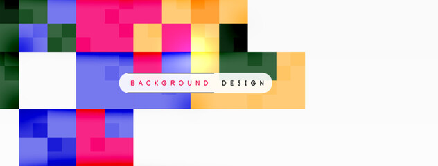 Dynamic colorful squares background. Vector Illustration For Wallpaper, Banner, Background, Card, Book Illustration, landing page