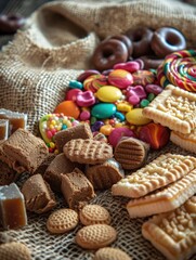 Fototapeta premium A table filled with various types of cookies