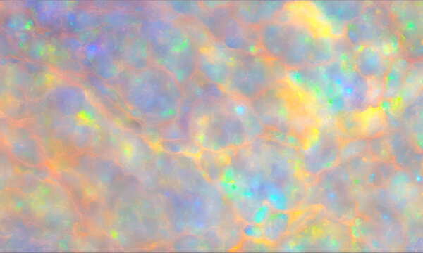 Abstract background with iridescent white opal colorful texture