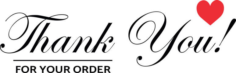 Thank You for Your Order. Elegant Thank You for Your Order Design with Stylish Graphics. Sophisticated Thank You for Your Purchase Image with Modern Elements. Chic Thank You for Your Order Graphic