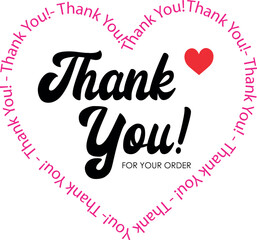 Thank You for Your Order. Elegant Thank You for Your Order Design with Stylish Graphics. Sophisticated Thank You for Your Purchase Image with Modern Elements. Chic Thank You for Your Order Graphic