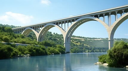 Fototapeta premium bridge over the river