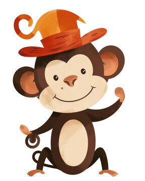 recommend clip art: a circus monkey clipart