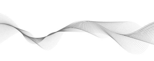 Vector abstract background with dynamic waves, lines and particles.	
