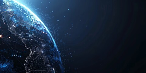 wallpaper global planet network line transfer data cyber, blue color, futuristic, space, blue, transfer, science, network, planet, future, connection, background, line, abstract, modern, hacking 