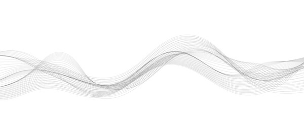 Vector abstract background with dynamic waves, lines and particles.	
