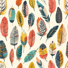 Boho_Feathers_-_A_bohemian-inspired_pattern_of_ illustrated_feathers._