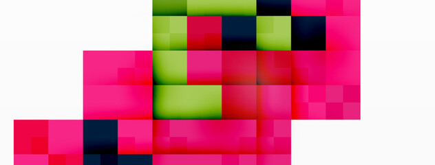 Dynamic colorful squares background. Vector Illustration For Wallpaper, Banner, Background, Card, Book Illustration, landing page