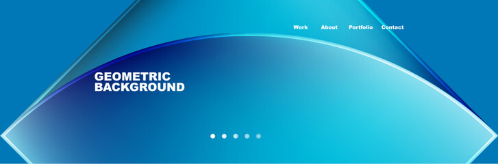 Circle triangle geometric web site page template. Vector Illustration For Wallpaper, Banner, Background, Card, Book Illustration, landing page