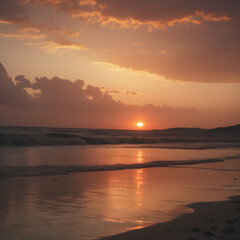 Obraz premium Document the changing light and atmosphere from sunrise to sunset.