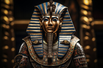 Bust of Pharaoh Ramses 2 Ancient Egypt. Egyptian civilization. Topics related to ancient Egypt. History of the pharaohs.
