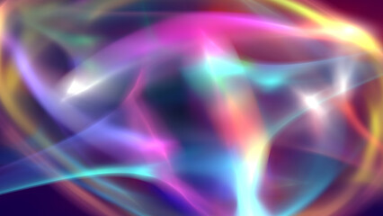 Naklejka premium background neon line wave illustration