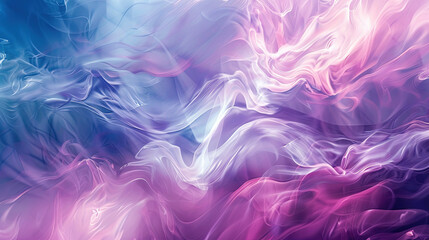 Abstract romanticism style background with cool color waves