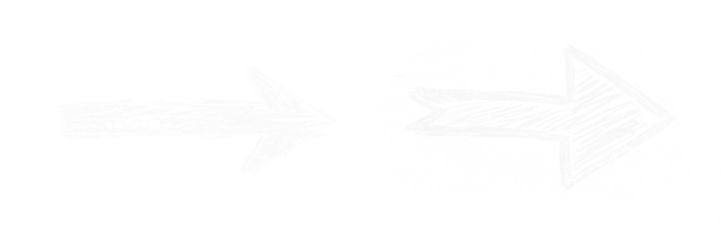 white arrow showing direction isolated