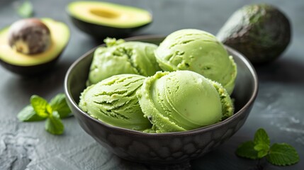 Avocado ice cream