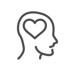 Friendship and charity related icon outline and linear vector.
