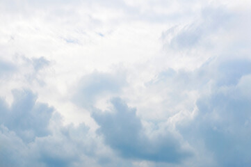 sunset over the clouds