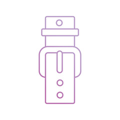 belt icon with white background vector stock illustration