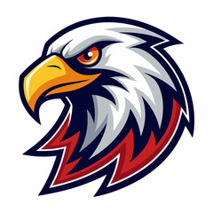 Obraz premium eagle logo design | eagle mascot logo design vector illustration| eagle esport logo