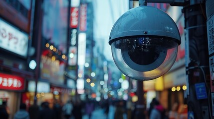 AI-powered city security systems detecting unusual events