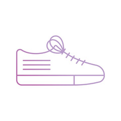 sneakers icon with white background vector stock illustration