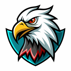 Obraz premium eagle logo design | eagle mascot logo design vector illustration| eagle esport logo