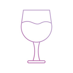 wine glass icon with white background vector stock illustration