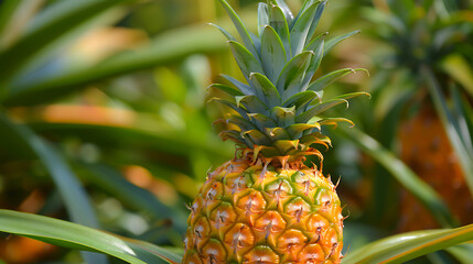 Obraz premium Fresh Pineapple, healthy fruit
